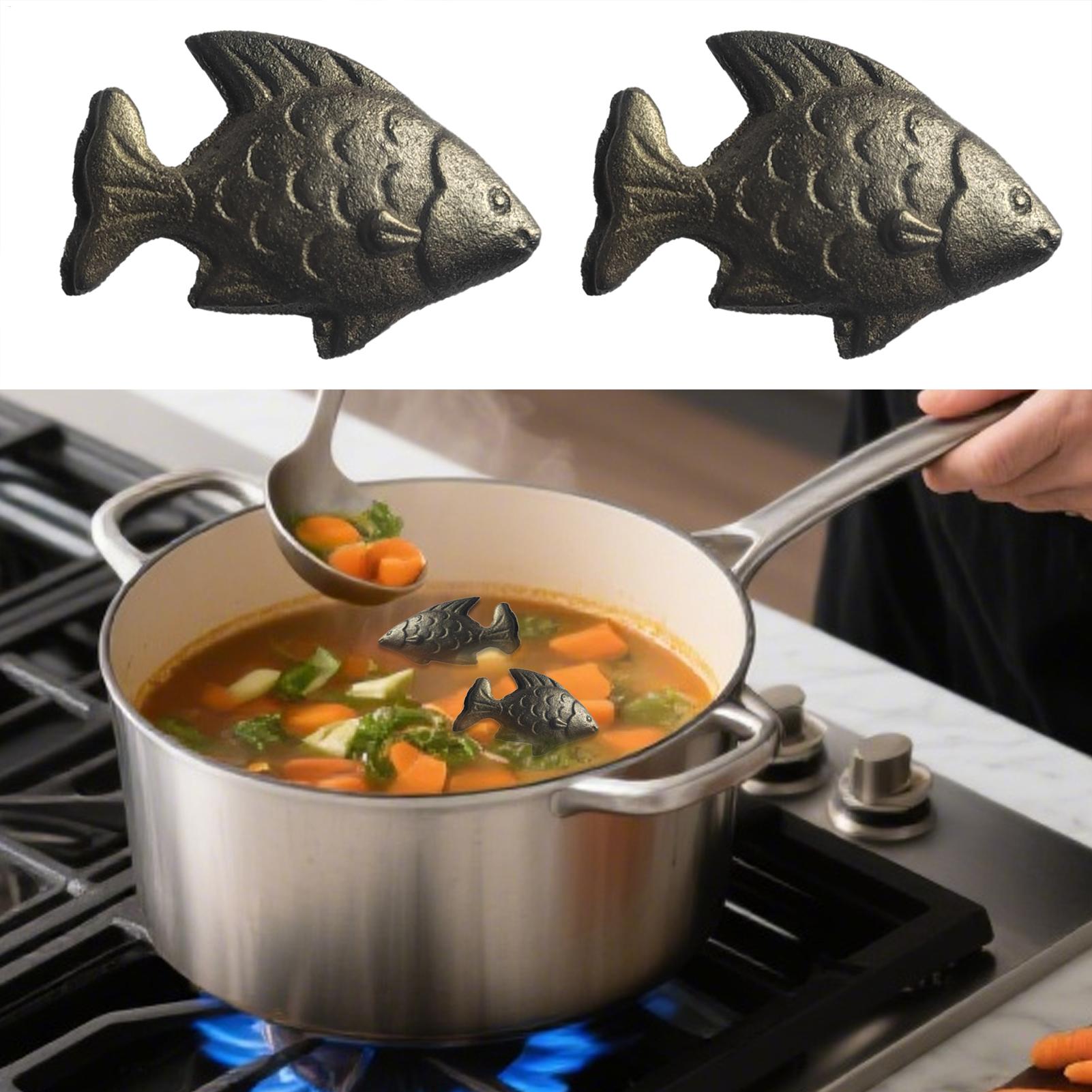 Women Kitchen Accessories - IJzeren Vis Kookgereedschap Natuurlijk 2 Stuks/set