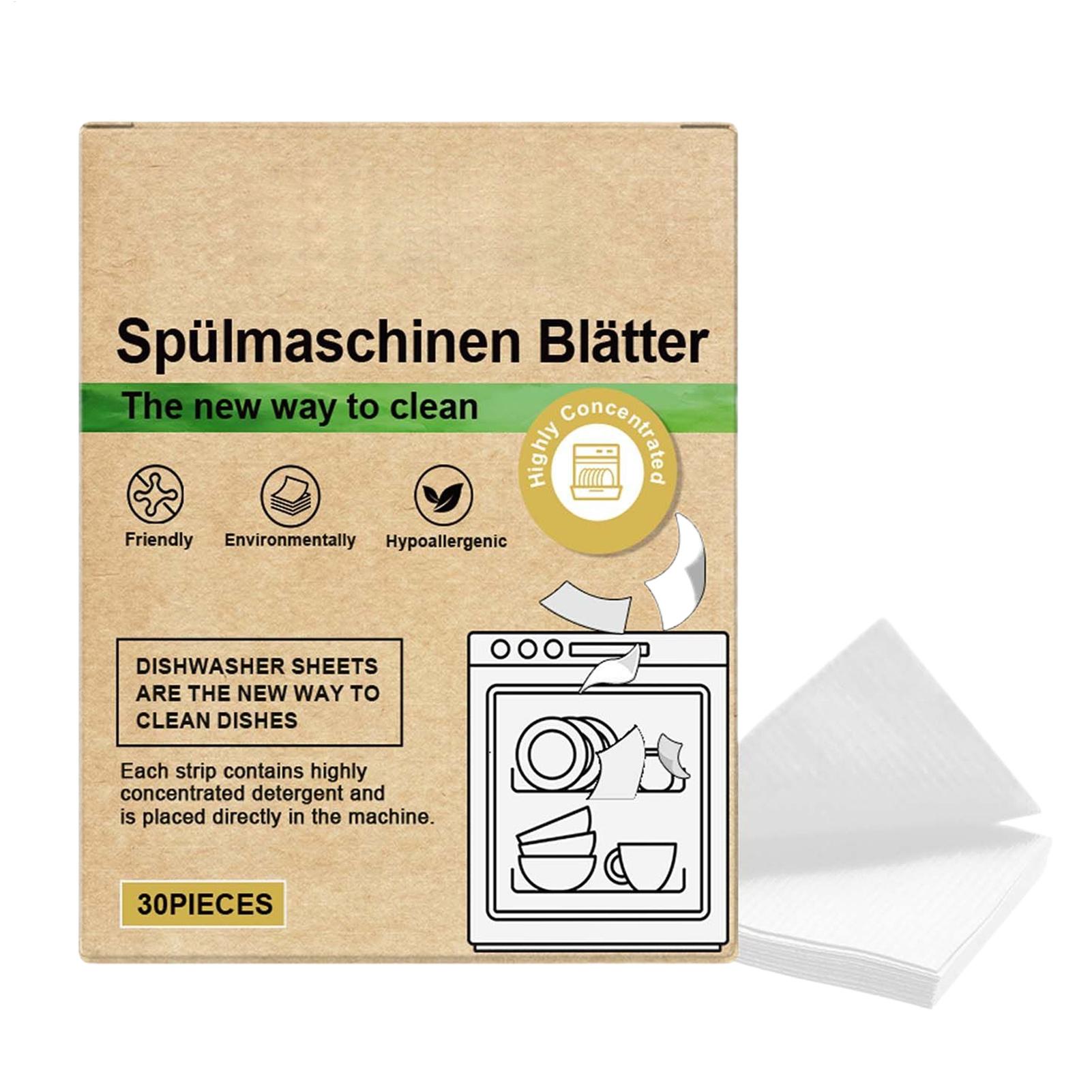 Women Kitchen Accessories - Vaatwasserreinigingsvellen, efficiënt decontaminatiepapier, olieverwijdering, opfrissend middel