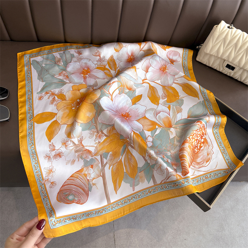 2026 Nieuwe Bloemenprint Hijab - Silk Scarf Square recensie en prijs