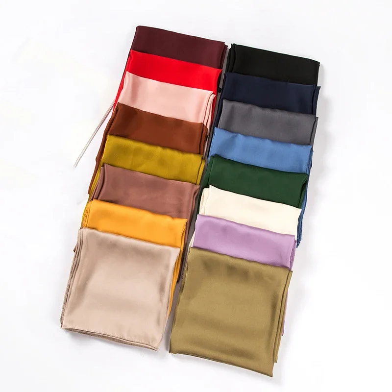 Satijnen sjaal dames 70cm effe - Silk Scarf Square recensie en prijs