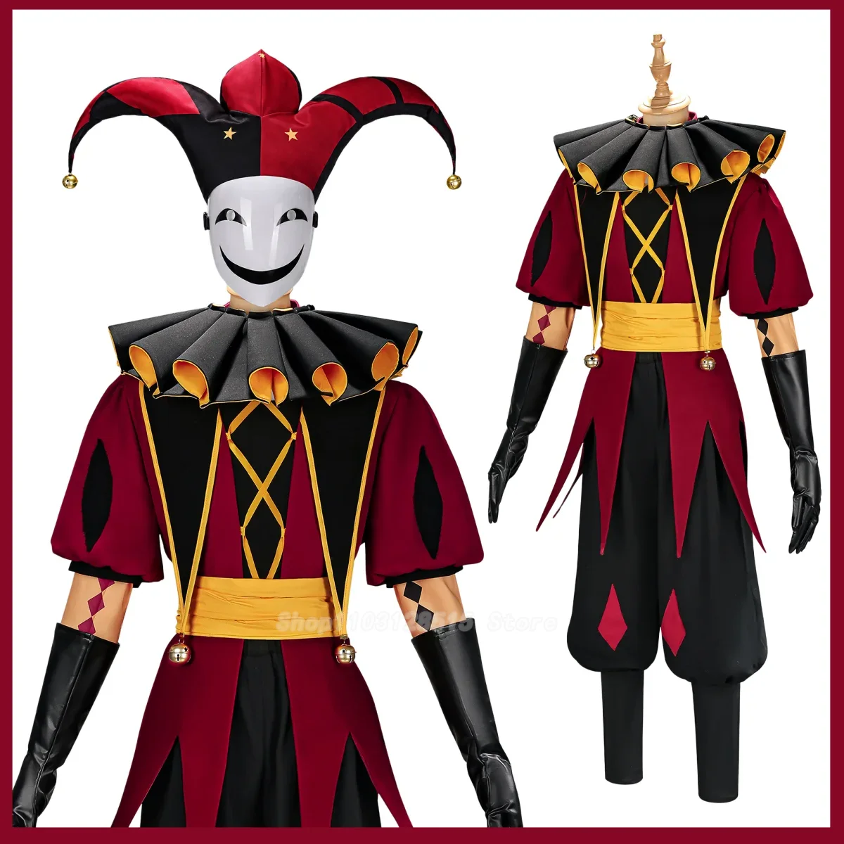 Game Pierrot Harlequin Jester  - Women'S Red Accessories recensie en prijs